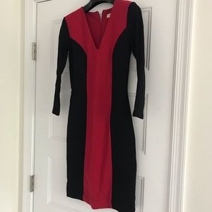 Low V neck dress